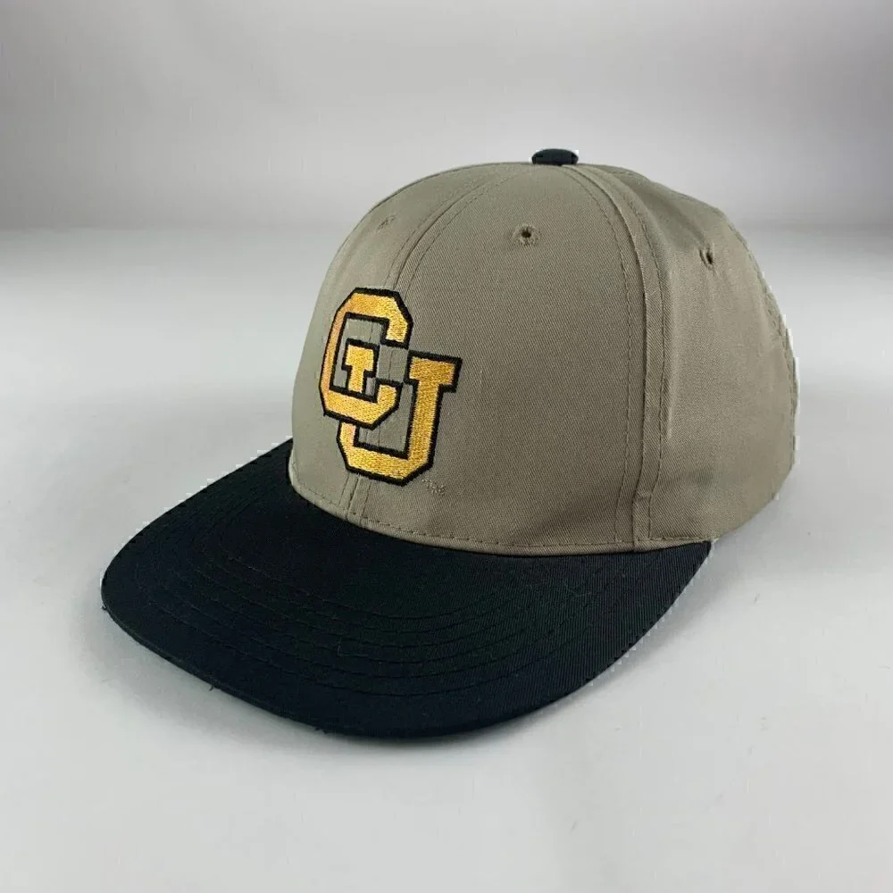 Colorado Buffaloes NCAA Vintage Beige Black Annco Youth Snapback Hat
